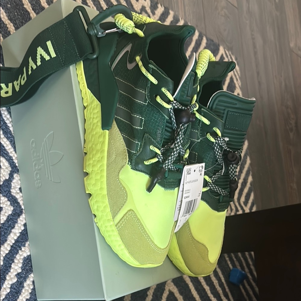 Adidas Green and Yellow Sneakers